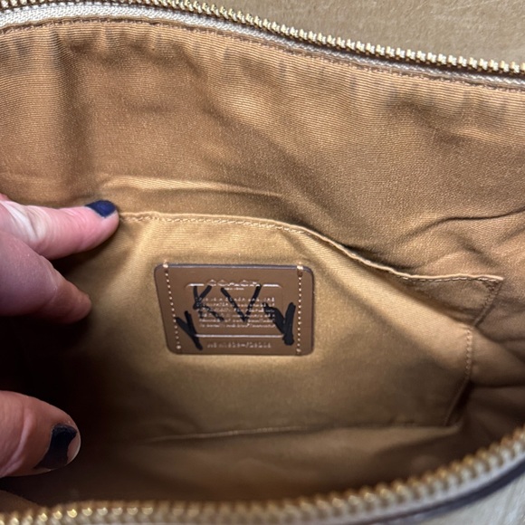 Coach Beige and Cream Signature Tote - Picture 3 of 4